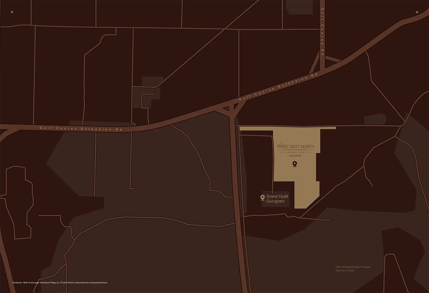 Oberoi 360 North Location Map